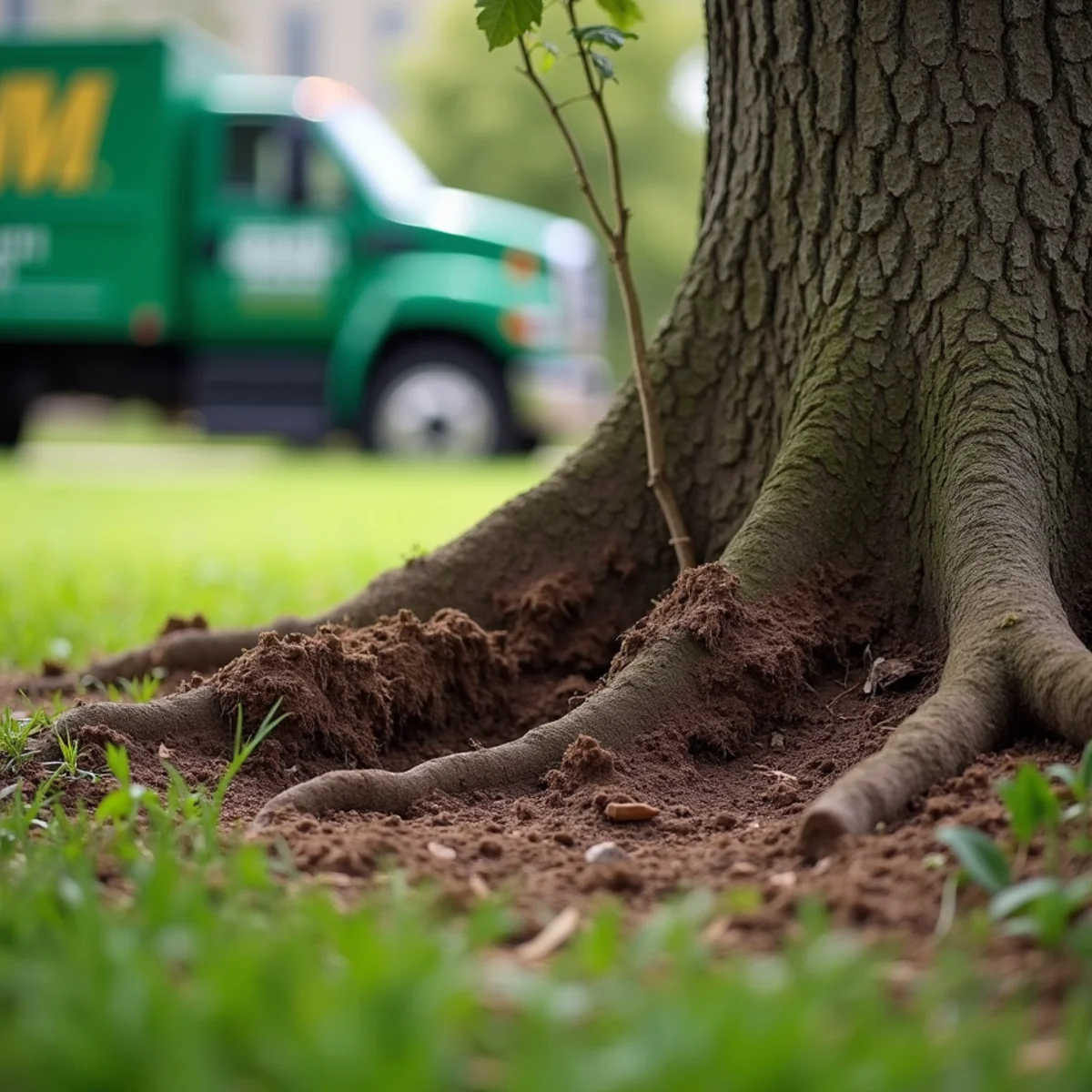 Heaving or Exposed Roots — root heave in a Fort Wayne, IN yard