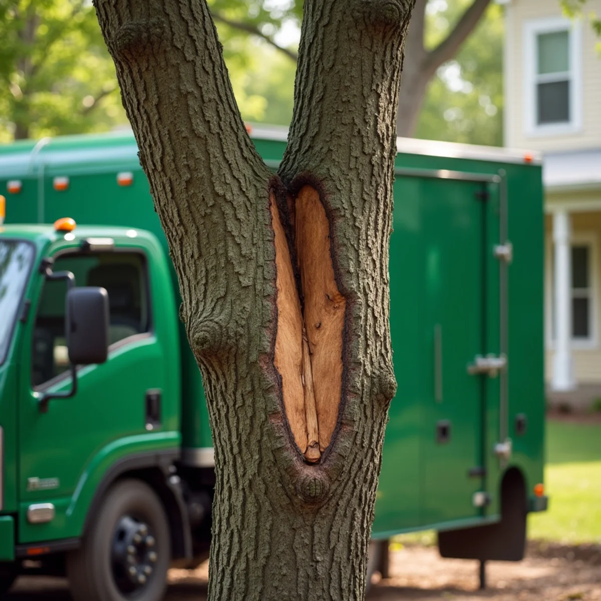 Included Bark in Tight Unions — included bark in a Fort Wayne, IN yard